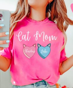 funny cat mom valentines day shirt my cat is my valentine custom cat names t shirt for cat lovers jzipz