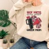 Funny Cheer Mom Shirt Always Stressed Sports Mom Tee Football Game Day Sweatshirt for Cheerleading Fans
