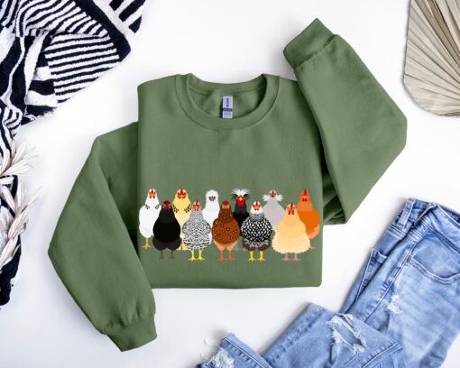 funny chicken sweatshirt for women mothers day animal hoodie cute farm shirt for chicken lovers y7l9i