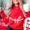 Funny Christmas Pregnancy Announcement Sweatshirt for Moms to Be Holiday Maternity Shirt Unique New Mom Gift