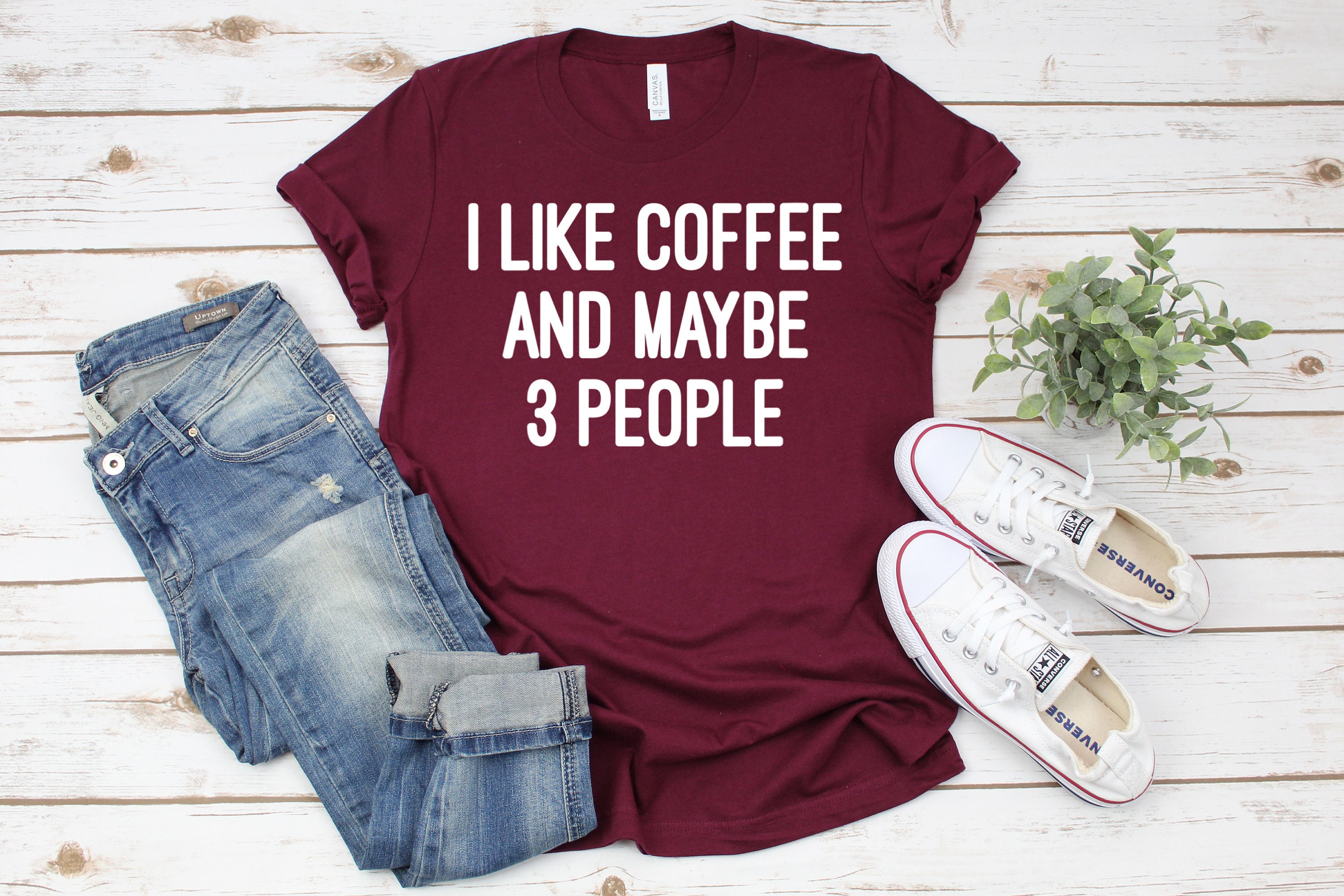 funny coffee lover shirt for moms i like coffee and maybe 3 people cute mom life tee unisex motherhood t shirt bwklj scaled