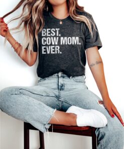 funny cow mom shirt best cow mom ever country western farmer shirt for mothers day farm girl and farm mama u6kmx