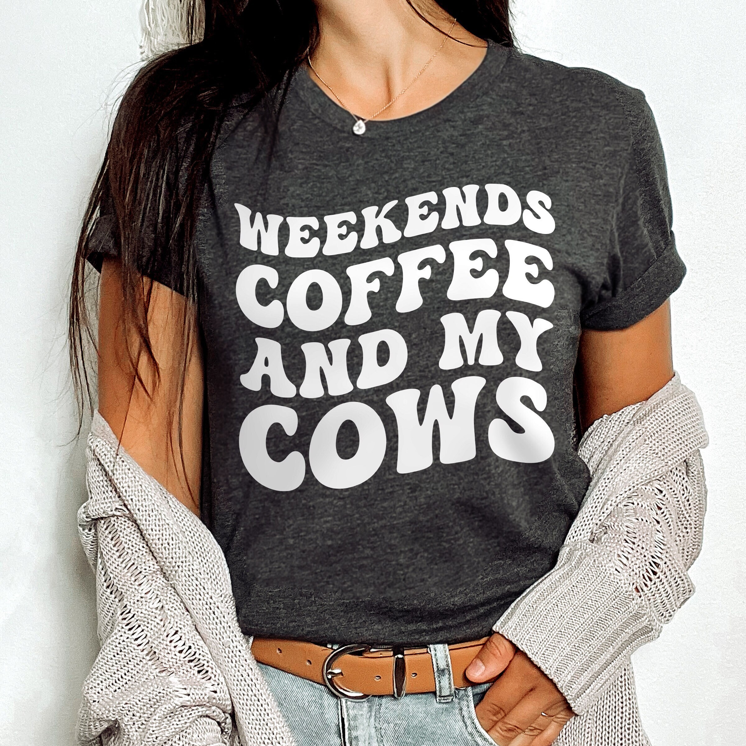 funny cow mom shirt for farm life lovers weekends coffee with my cows country girl t shirt farm mama gift 45shh