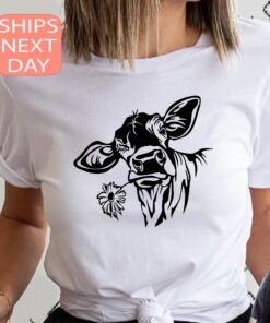 funny cow shirt for cow lovers cute animal t shirt farming mom tee country farm girl gift farmers mom top xanwz