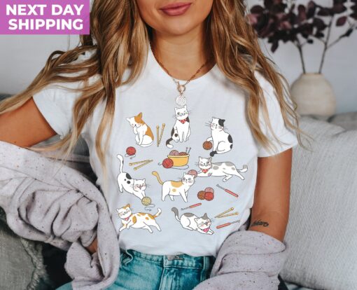funny crochet shirt for moms and grandmas cute cat t shirt crocheting gifts for mothers day and cat lovers pspdn