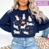 funny crochet sweatshirt for cat lovers crochet all day crewneck unique gift for crocheters mothers day shirt wbunc scaled