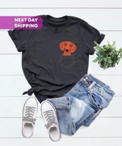 funny dachshund dog middle finger pocket t shirt for dog moms unique dog mama tee gift ideas for pet lovers gs4xo