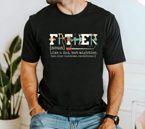 funny dad definition shirt for fathers day retro mechanic tee dad tools gift unique dad repair shirt dydm9 scaled