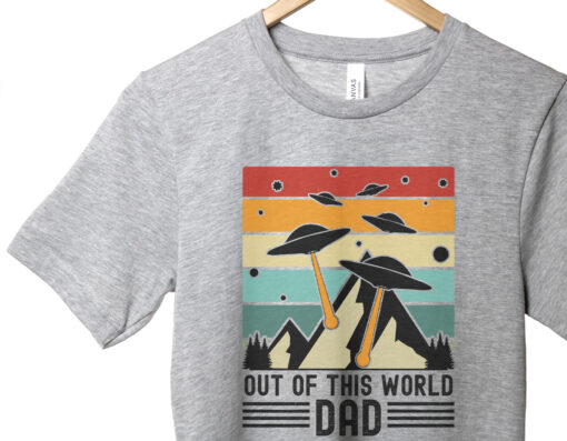 funny dad shirt out of this world space shirt for men alien ufo dad pun shirt new father gift idea kg5hn