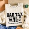 funny dad tax sweatshirt for fathers day unique gift for dad humorous definition shirt grandpa papa tax apparel adrr0