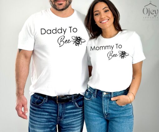 funny daddy and mommy to bee shirts for pregnancy reveal matching couple shirts baby shower gifts f7pmn