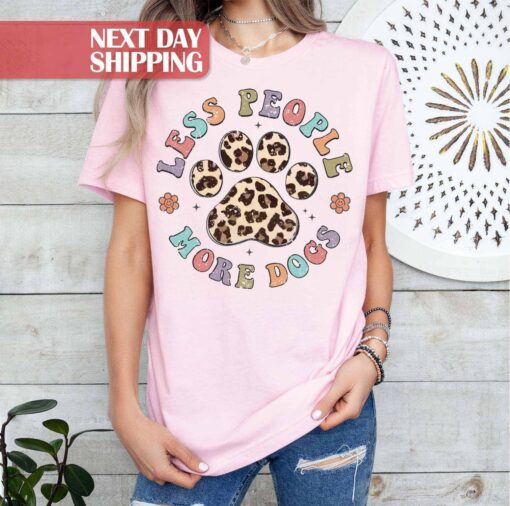 funny dog mom shirt for dog lovers less people more dogs t shirt unique gift for dog owners and fur mamas qjrmu