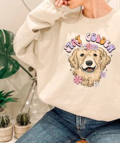 funny dog mom shirt stay golden cute dog lover tee for golden retriever owners unique gift for dog lovers mt1iv