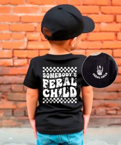 funny feral child shirt for toddlers wild child tee kids humor shirt unique toddler outfit cute kid t shirt av63y