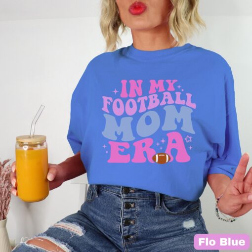 funny football mama shirt for moms retro style cute football mom life tee perfect for football season