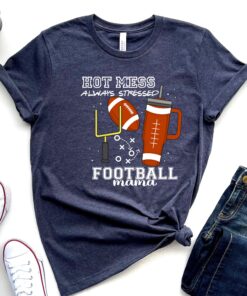 funny football mama shirt for stressed moms cute colorful mom life tee perfect for game day and mothers day 6m1rt