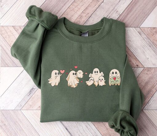 funny ghost mama sweatshirt for mothers day cute mom life shirt unique mama ghost design