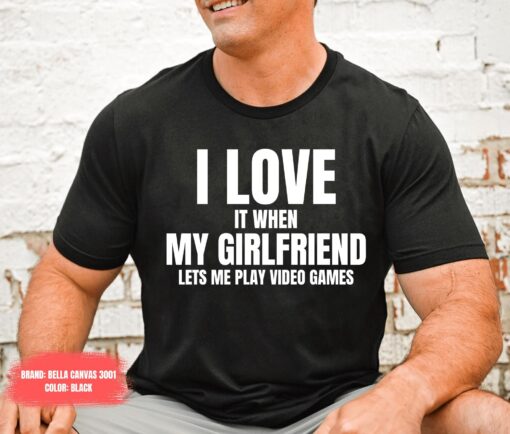 funny girlfriend shirt for boyfriend video game lovers valentines day gift cute couple t shirt r4nz4
