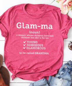 funny glamma shirt for grandma unique mothers day gift cute grandmother t shirt best mom ever tee for mom life hrowm