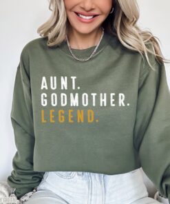 funny godmother sweatshirt for aunt and sister in law unique godmama gift for baby shower and special occasions uwzkb