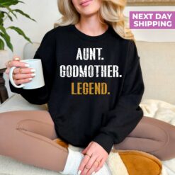 funny godmother sweatshirt for aunt gift godparent hoodie baby shower present unique godmama apparel alikg scaled