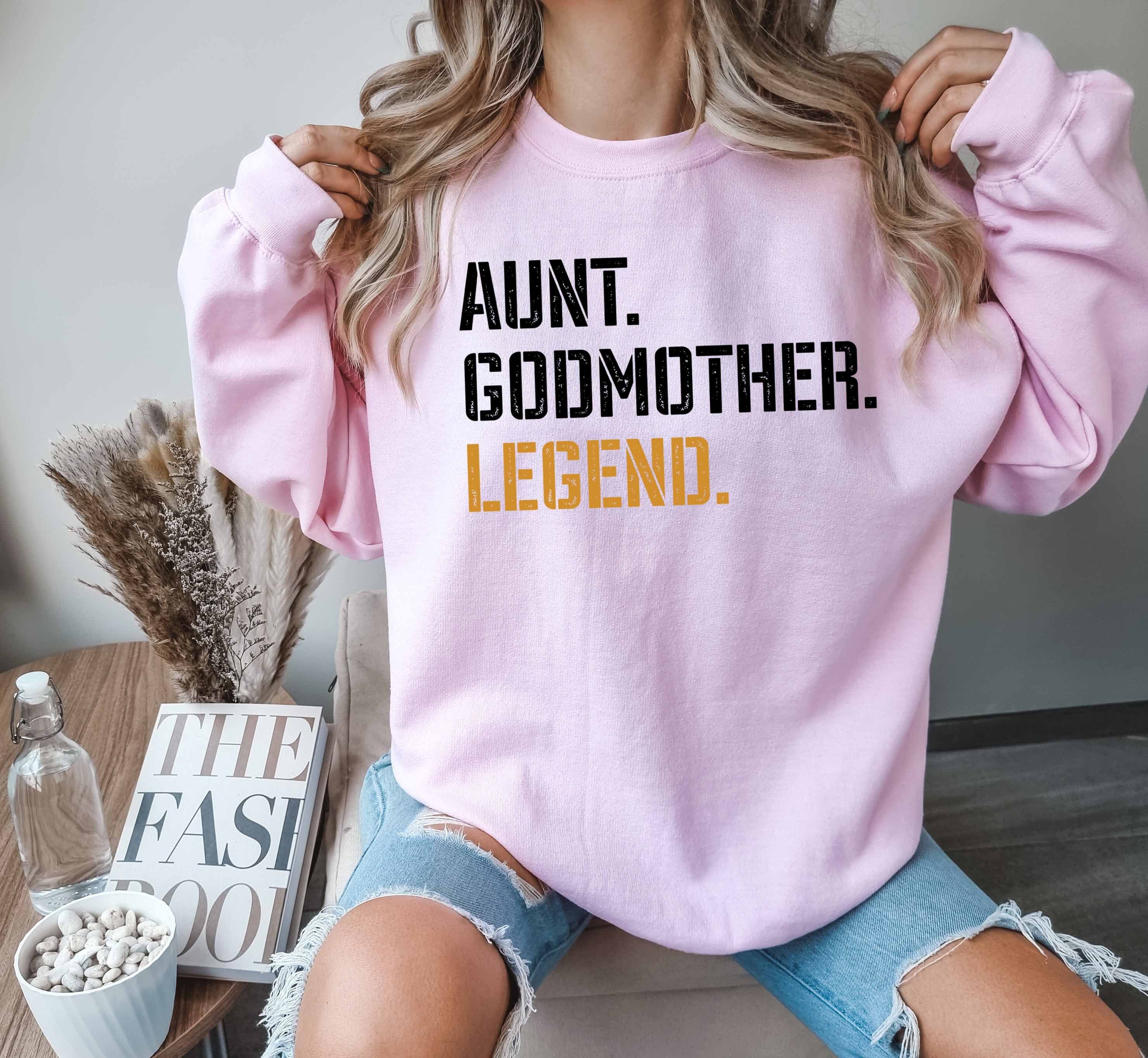 funny godmother sweatshirt for aunt proposal unique gift godmother baptism best godmother ever apparel mbar4 scaled