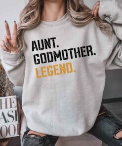 funny godmother sweatshirt for aunt proposal unique gift godmother baptism best godmother ever apparel mbeky