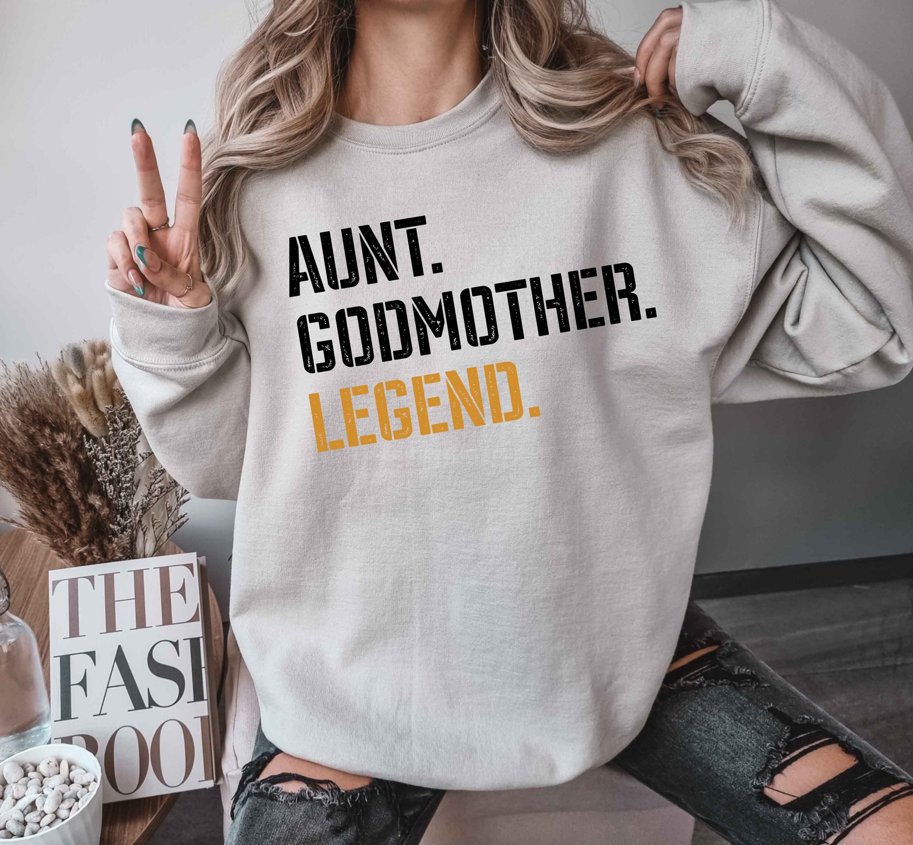 funny godmother sweatshirt for aunt proposal unique gift godmother baptism best godmother ever apparel mbeky scaled