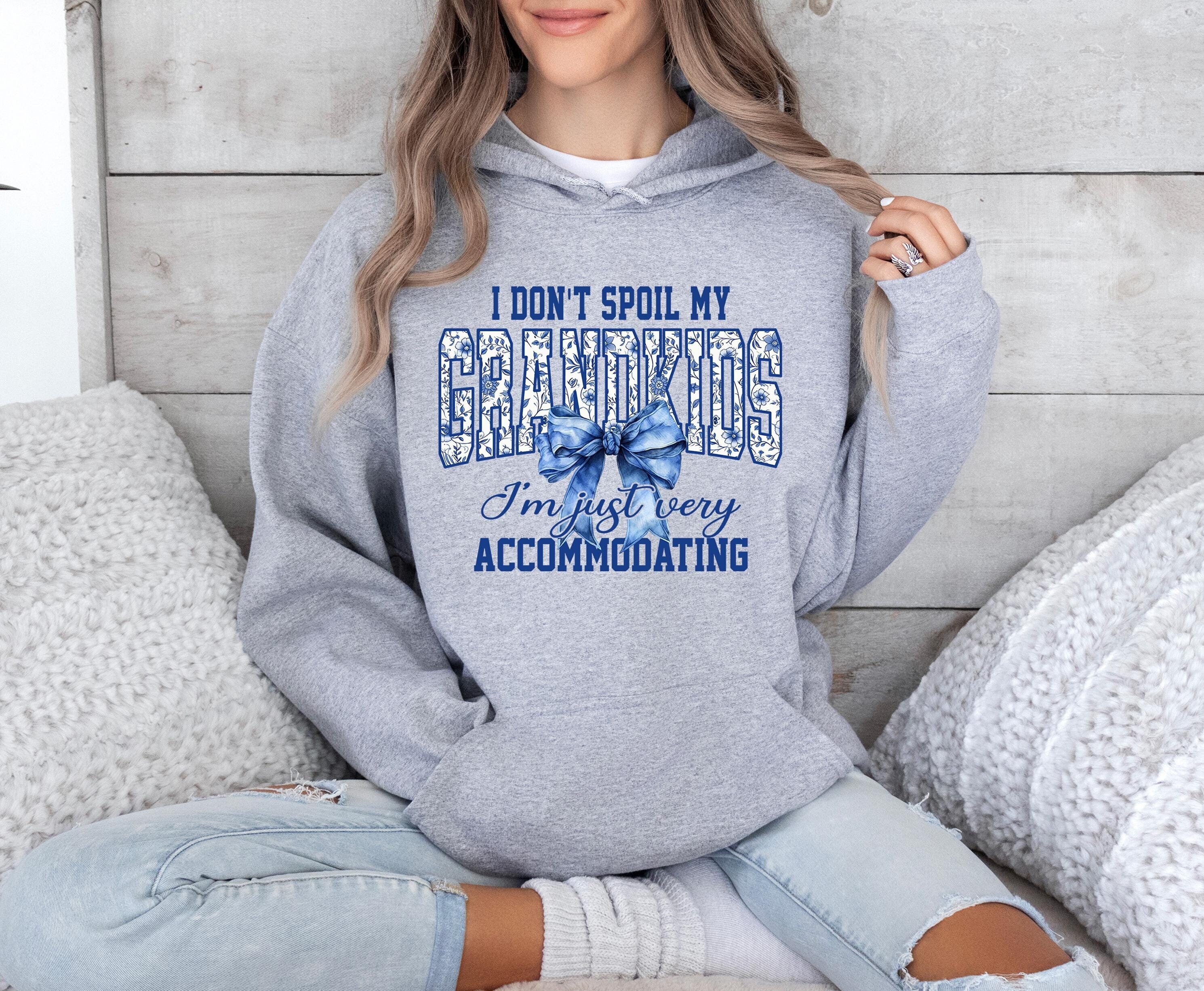 funny grandma hoodie i dont spoil my grandkids sweatshirt sarcastic nana floral bow sweater best grandma gift mwgnp scaled