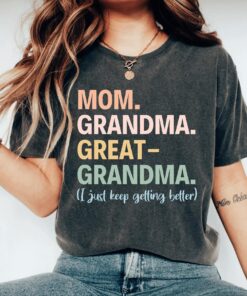 funny grandma shirt for pregnancy announcement cute mom life t shirt mothers day gift unique family reveal btlh6