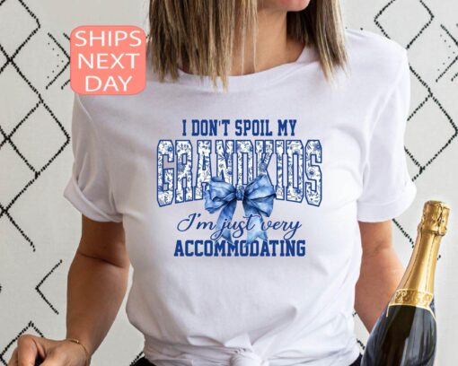 funny grandma shirt i dont spoil my grandkids just very accommodating vintage grandmother t shirt gifts for grandma qfpp5