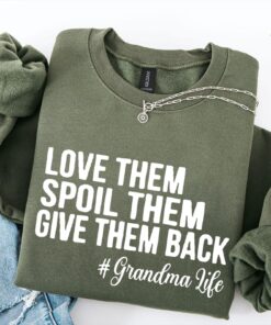 funny grandma shirt love them spoil them give them back grandma life t shirt gifts for grandmother unique design qf4gv