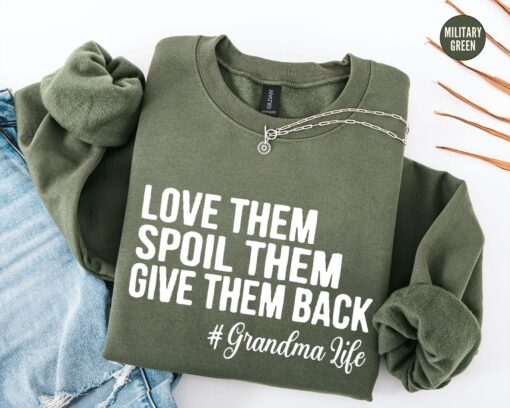 funny grandma shirt love them spoil them give them back grandma life t shirt gifts for grandmother unique design qf4gv