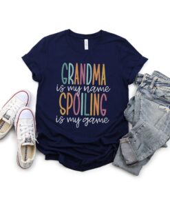 funny grandma shirt spoiling grandkids is my game best grandma ever mothers day shirt 2023 unique grandmother gift oqhgb