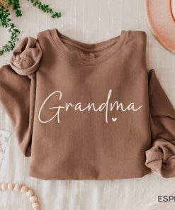 funny grandma sweatshirt for mothers day gift cute nana shirt personalized grandma sweater baby announcement sovri