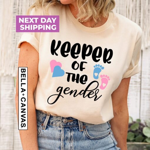 funny keeper of the gender shirt for gender reveal party cute gender reveal t shirt for expecting parents 4yfnk