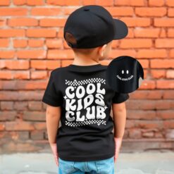 funny kids club shirt for toddlers trendy crewneck t shirt unique gift for sons and daughters cool kids apparel uzzkc