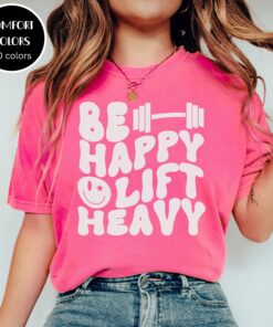 funny lift heavy workout shirt for women be happy lifting club tee trendy gym t shirt for fitness enthusiasts jcklu