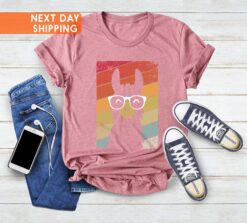 funny llama shirt for llama lovers retro alpaca tee unique gift for him cute llama t shirt perfect for animal enthusiasts 1lvqe