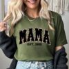 funny mama est shirt with leopard print trendy pink mom life t shirt custom mothers day gift for moms huxqp
