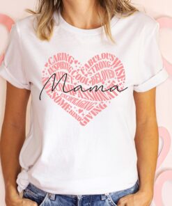 funny mama heart shirt for mom life cute mom gift and best mom ever t shirt unique gifts for her wxsxt