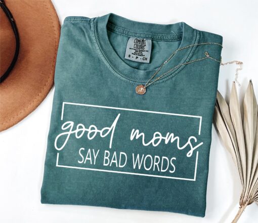 funny mama shirt for mom life good moms say bad words tee cute mom to be shirt for mothers day gifts