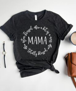 funny mama shirt often stressed blessed christian mom tee custom mothers day gift cute mom life graphic t shirt fiom7