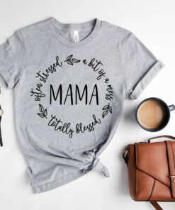 funny mama shirt often stressed blessed christian mom tee custom mothers day gift cute mom life graphic t shirt ilnrc