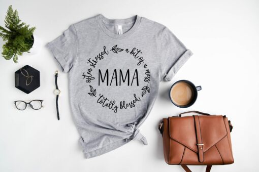 funny mama shirt often stressed blessed christian mom tee custom mothers day gift cute mom life graphic t shirt ilnrc scaled