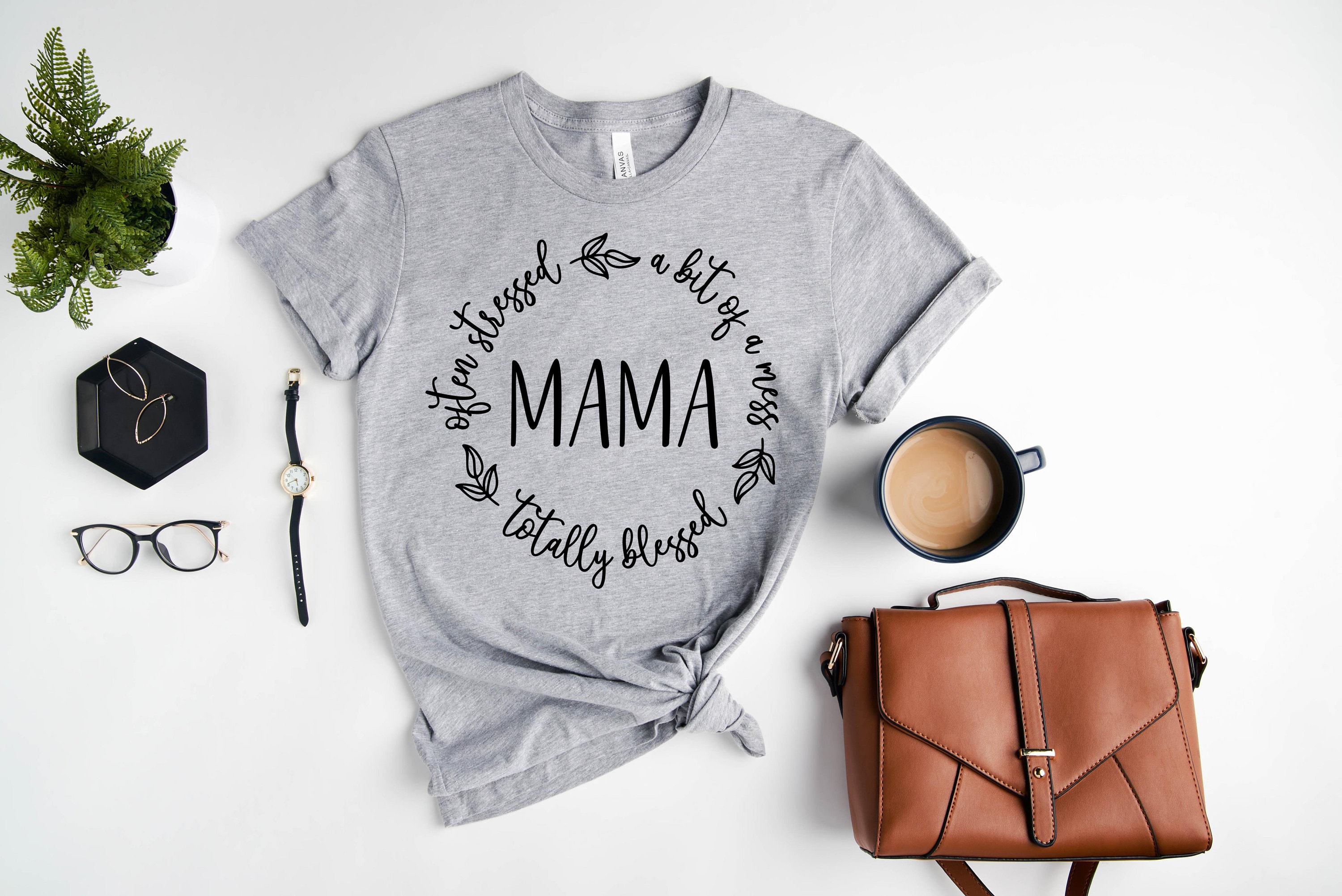 funny mama shirt often stressed blessed christian mom tee custom mothers day gift cute mom life graphic t shirt ilnrc scaled