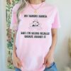 funny meme shirt my tummy hurts but im being brave vintage cartoon bear unisex graphic tee for mom life and humor qxwwm