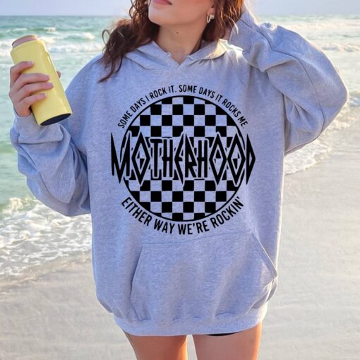 funny mom hoodie some days i rock it motherhood rock skeleton womens hoodie for moms qwtto
