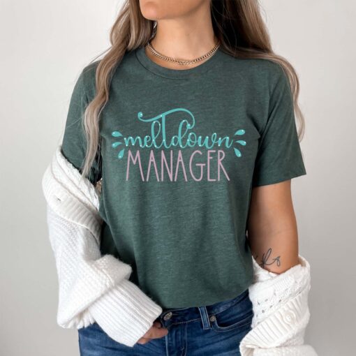 funny mom life shirt for mothers day meltdown manager tee best mom t shirt cute teacher gift trending mom shirt lb5dp