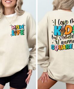 funny mom life shirt i love my kids but sometimes i wanna square up trendy retro tee for mothers day gifts zhxmo